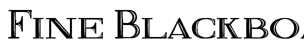 Fine Blackboard font preview
